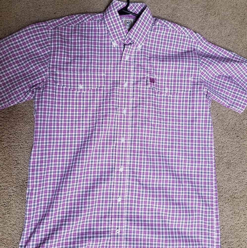 Men's cinch button up